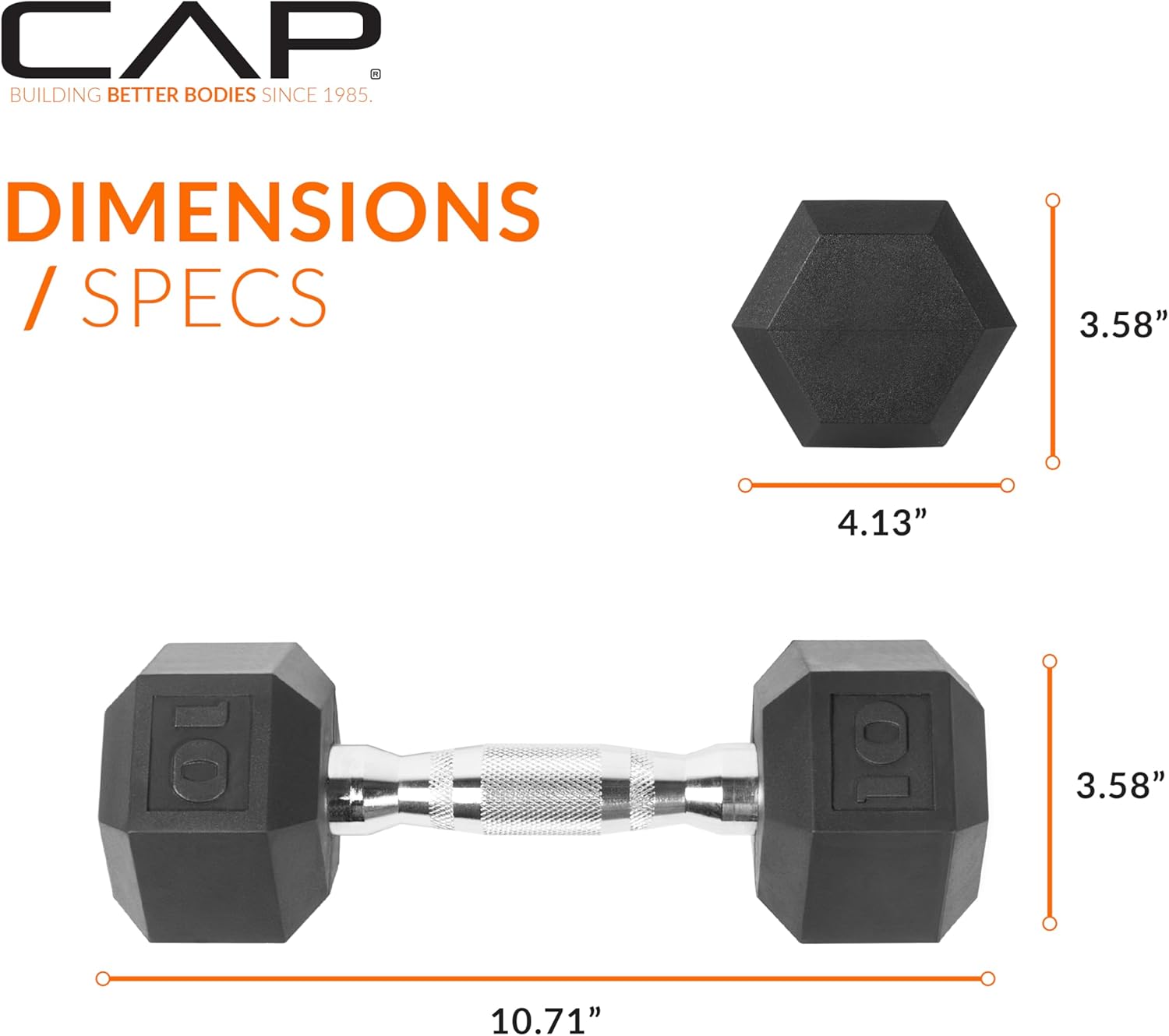 Coated Hex Dumbbell Weight - Pairs | Multiple Options
