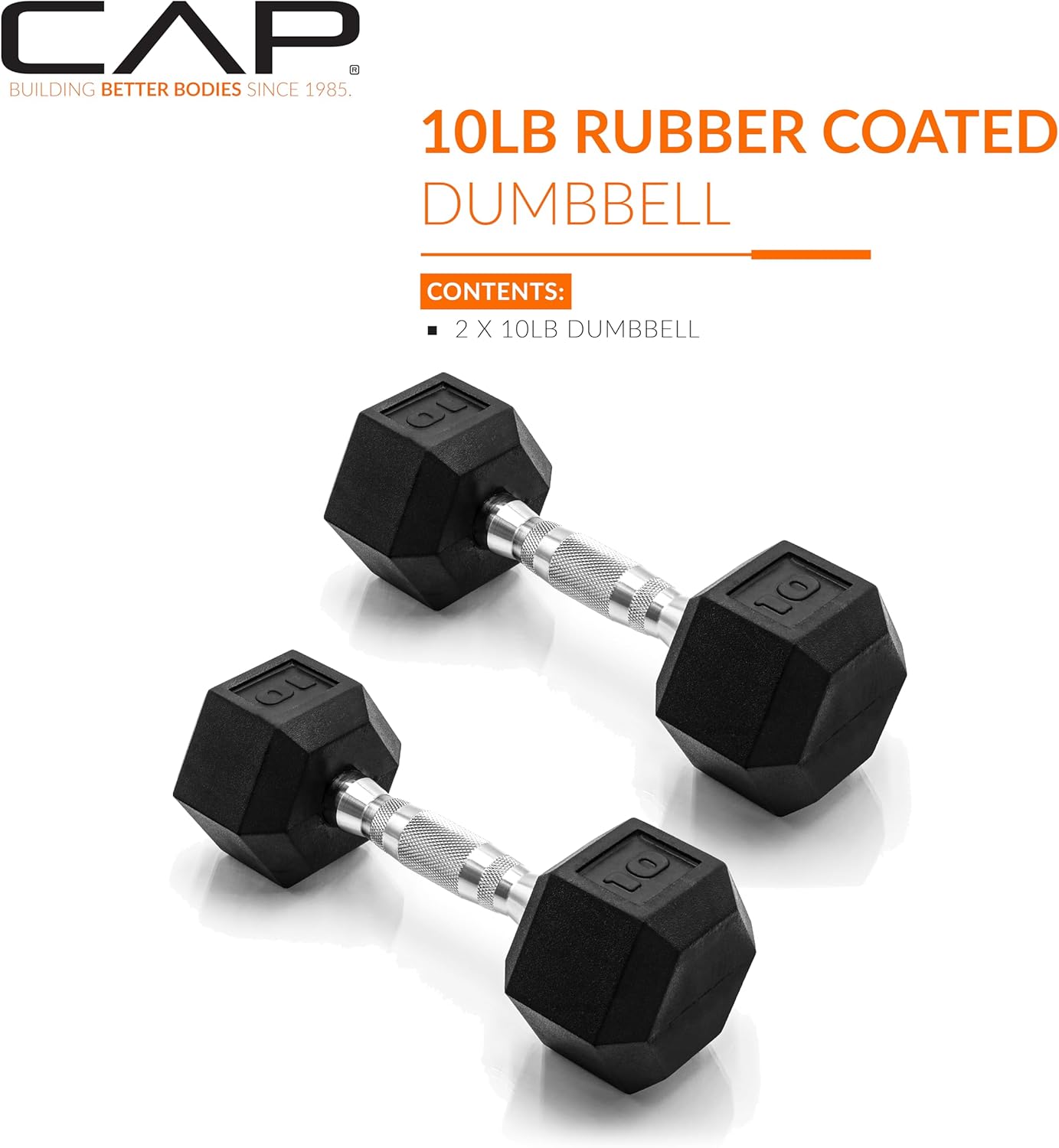 Coated Hex Dumbbell Weight - Pairs | Multiple Options