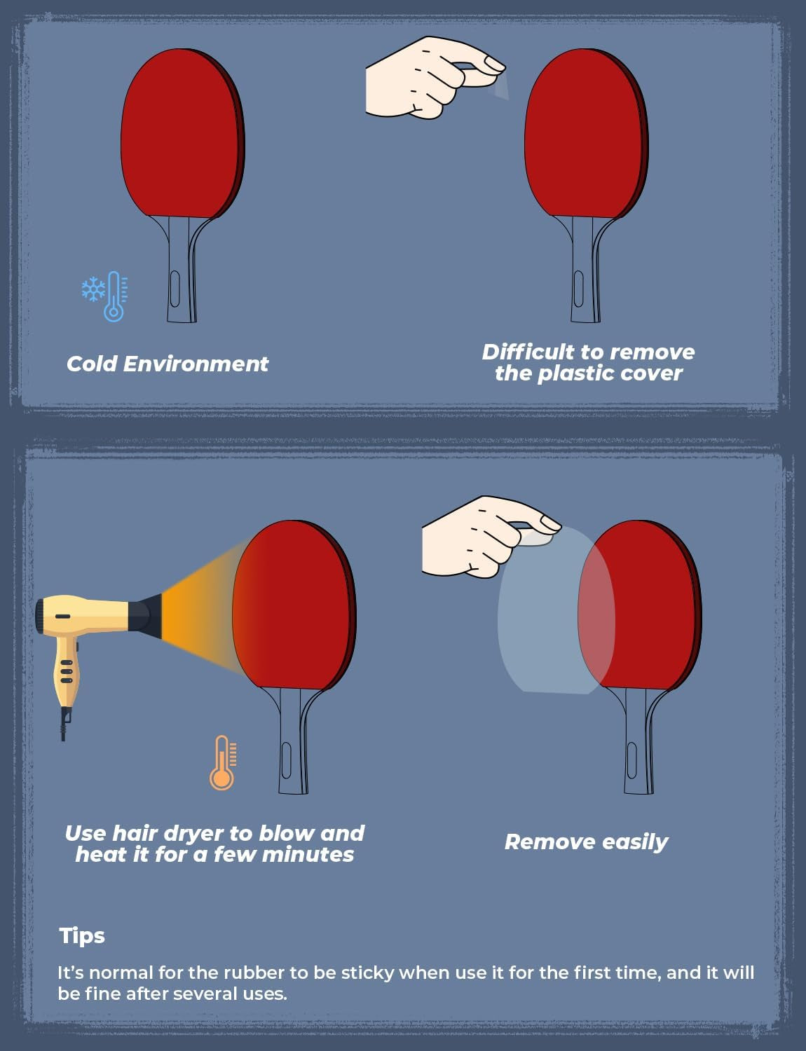 Ping Pong Paddles Set Table Tennis Rackets with Balls and Storage Case, 2/4 Premium Ping Pong Rackets for Indoor Outdoor